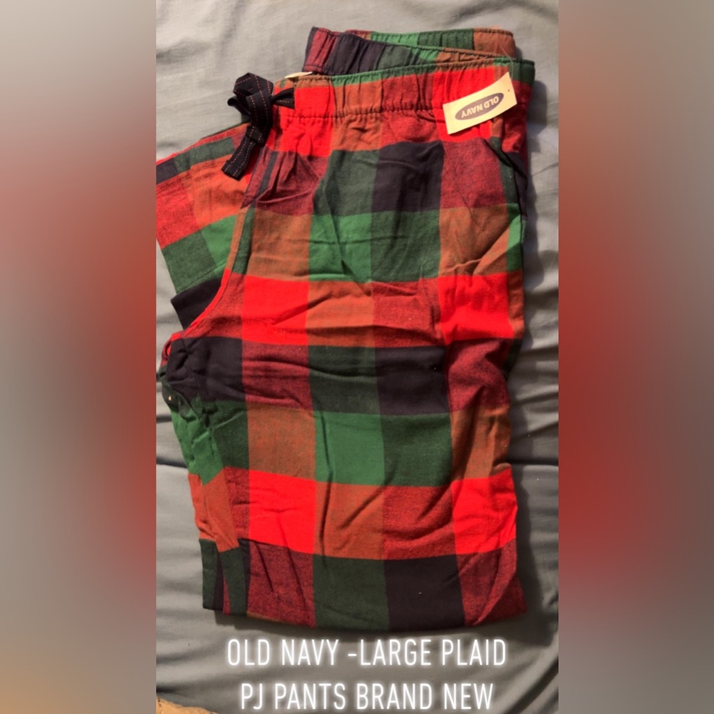 Old navy plaid PJ pants